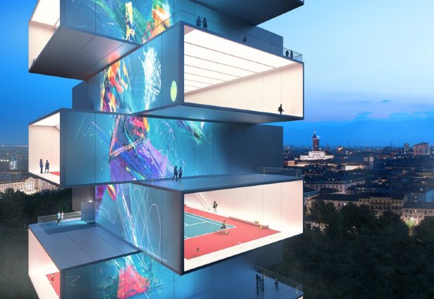 Tennis Tower, el paraíso de los tenistas creado por Carlo Ratti Associati. FOTO: World Architecture