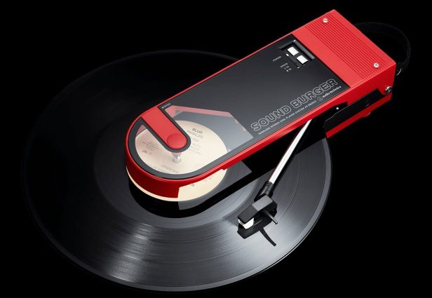 Sound Burger: la nostalgia dei icónico tocadiscos portátil. Foto: Audio Technica