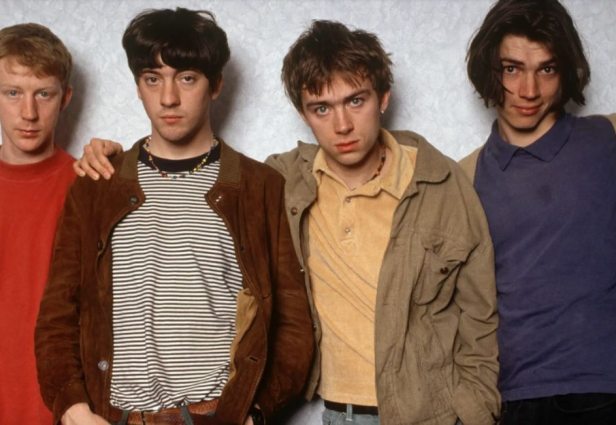 Damon Albarn, Graham Coxon, Alex James 및 Dave Rowntree는 Blur로 알려진 밴드를 구성했습니다. 출처: 지큐