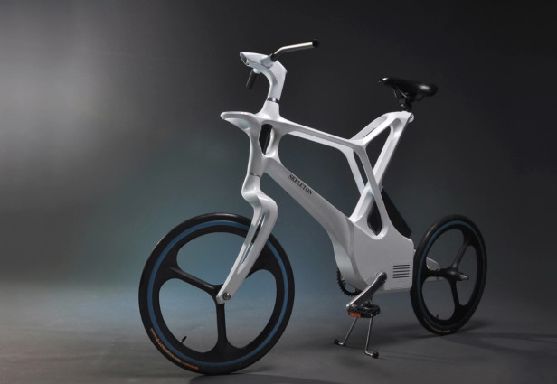 Bicicletta elettrica scheletro. Fonte: sito web di Gary Liao 2015
