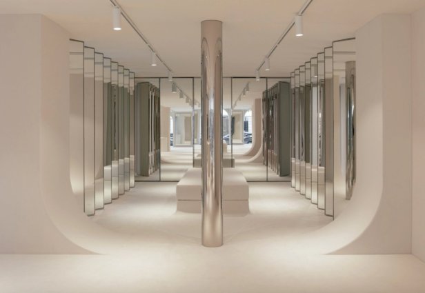 A look at the new Courrèges flagship store in Paris. Source: Courrèges Website