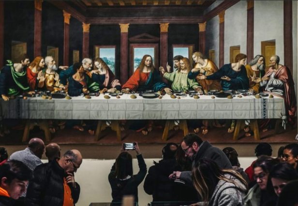 Az utolsó vacsora. Leonardo da Vinci. Fotó: CNN