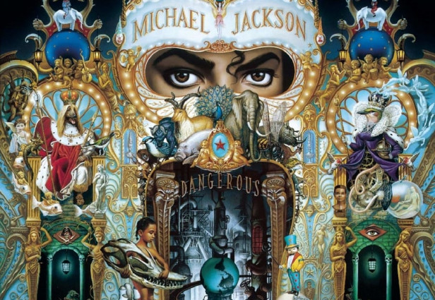העטיפה לסרט Dangerous של מייקל ג'קסון נעשתה על ידי הצייר הפופ-סוריאליסטי מארק ריידן. מקור: Juxtapoz