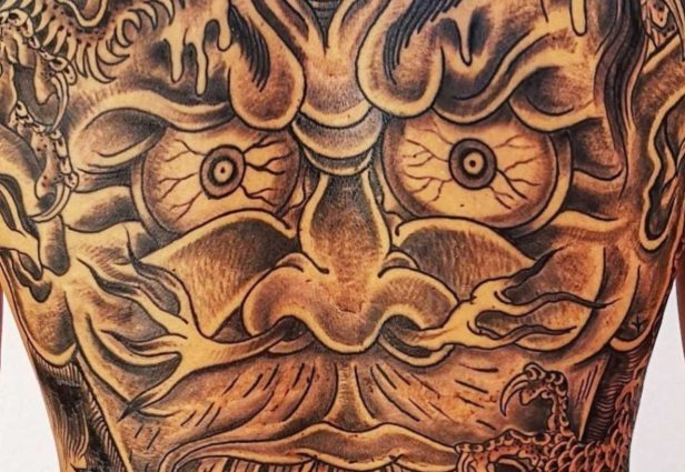 A tetoválást Jerómino López Ramírez készítette, ismertebb nevén Dr. Lakra. Forrás: Dr. Lakra Instagram