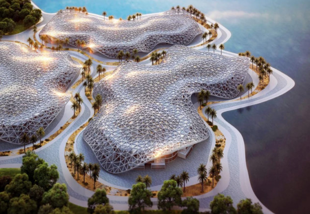 'n Kykie na die wêreld se grootste stedelike tegnologiedistrik wat deur URB in Dubai gebou sal word. Bron: Design Boom