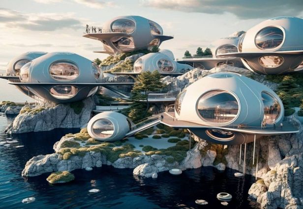 A look at the EcoSphere Living project, by Delnia Yousefi. Photo: Amazing Architecture