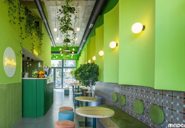 A look at the Green&Protein store in Podgorica, Montenegro. Source: Green & Protein Podgorica Behance