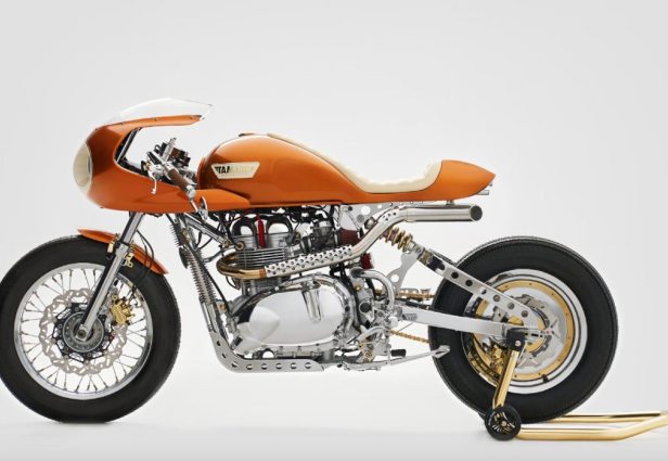 Katsaus Heliosiin, Triumph Thruxton 900 cc, jota Tamarit Motorcycles modifioi. Kuva: Tamarit Motorcycles