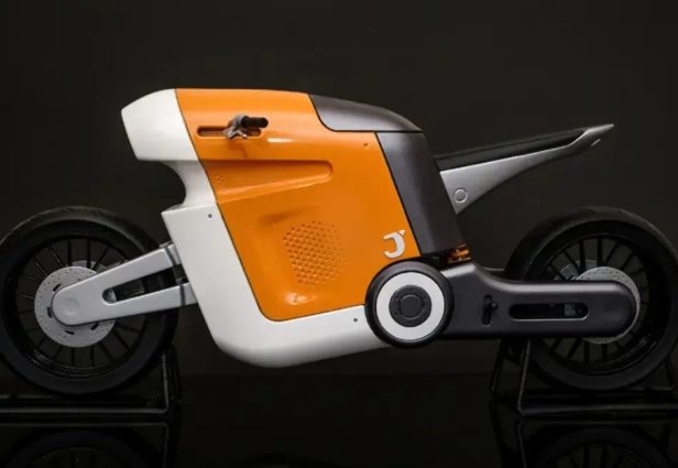 INSTICT: sähköinen, ekologinen ja futuristinen moottoripyörä. Kuva: Behance