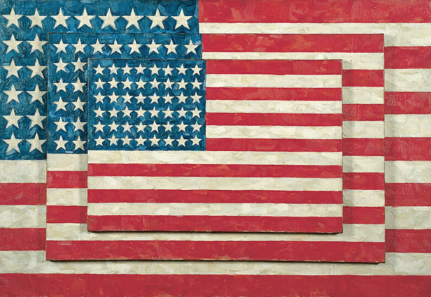 Three Flags, 1958. Fuente: Whitney Museum of American Art