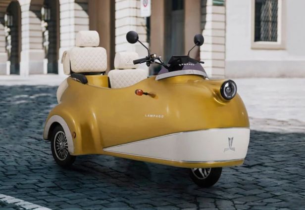 Vistazo al Lámpago Electric Trike. Foto: designboom magazine