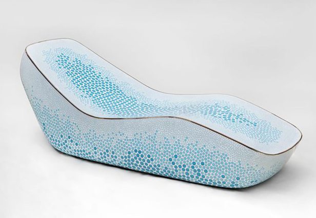 Marc Newson reinvents himself with this gradient sofa. Photo: Marc Newson website