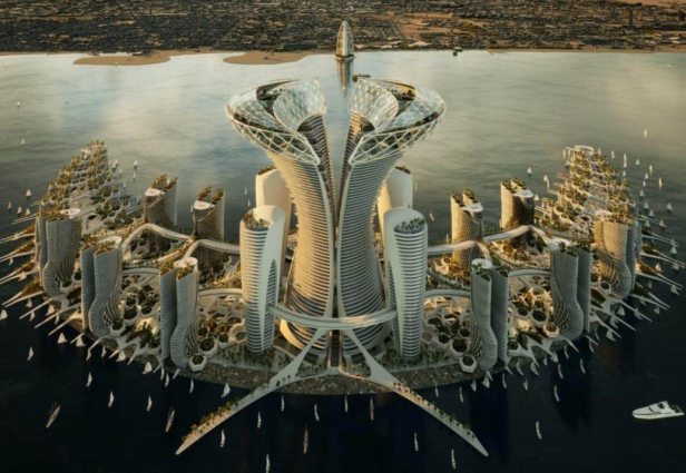 הצצה ל-Ring Island, פרויקט שפותח על ידי Kalbod Studio בדובאי. צילום: ארכיטקטורה מדהימה