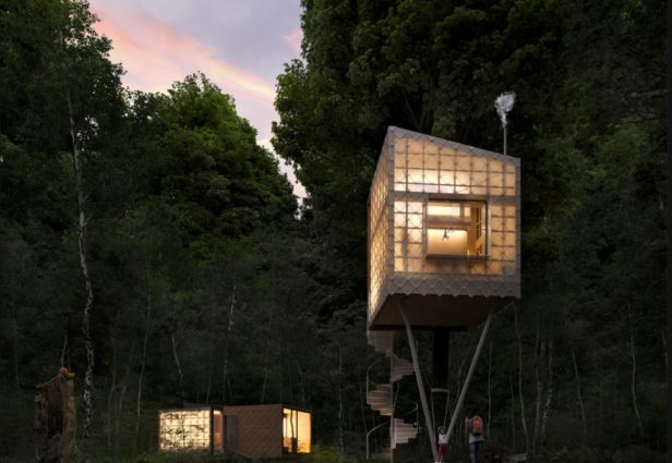 Katsaus Sahn Architectsin Treehouse-moduuliin. Kuva: Archilovers