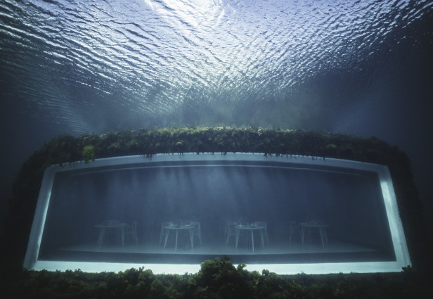 Vistazo a Under, el primer restaurante submarino del mundo. Fuente: Snohetta Website