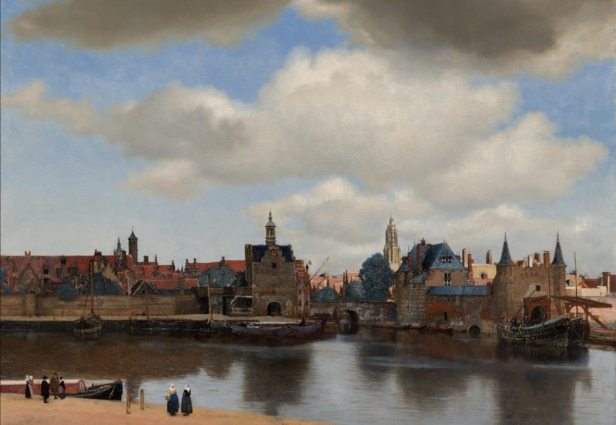 Uitsig oor Delft, deur Johannes Vermeer. Bron: Rijksmuseum