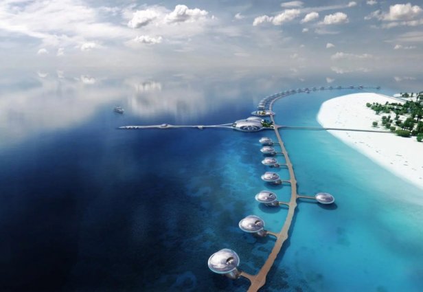 Take a look at the villas being built as part of an ambitious project taking place on the Red Sea. Source: Design Boom