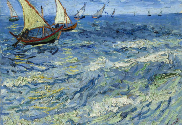 Vincent Van Gogh, La mer aux Saintes-Maries, Saintes-Maries-de-la-Mer, 1888. Fotó: Musée d'Etat des Beaux-Arts Pouchkine, Moszkva.