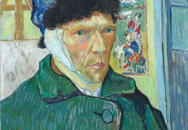 Vincent van Gogh, Self-Portrait with Bandaged Ear, 1889. Fuente: The Courtauld Institute of Art
