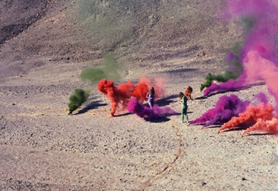 Cuerpos de humo, de Mujeres en humo. Judy Chicago. Fuente: Guggenheim Bilbao Instagram 