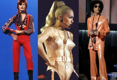 David Bowie, Madonna y Prince siempre sorprendieron con sus atuendos. Fotos: Varias tomadas del Internet