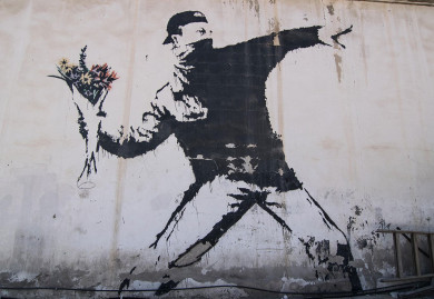 Cinq interventions qui ont marqué l'histoire. Photo: Banksy officiel