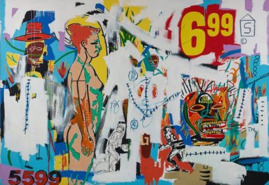 6,99, 1984. Jean-Michel Basquiat y Andy Warhol. Foto: Fondation Louis Vuitton