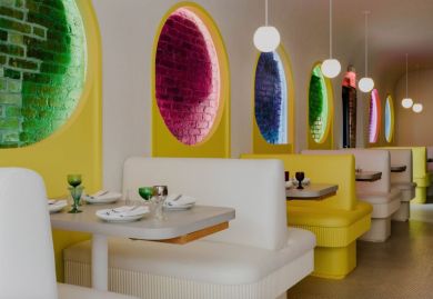 브루클린에 있는 Format Architecture Office 회사가 디자인한 Café Mars를 살펴보세요. 사진: 디진