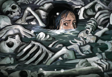 אמנות מהבית הנחמד על האגם, מאת Álvaro Martínez Bueno. מקור: אתר DC