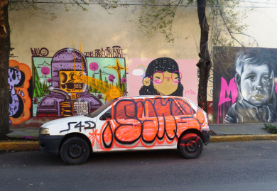 Reflexiones en torno a la evolución en el grafiti. Foto: Mercedes Martínez