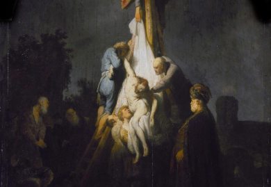 El levantamiento de la Cruz, que data de 1640, fue considerado por años, como una imitación del maestro neerlandés Rembrandt. Foto: wikipedia
