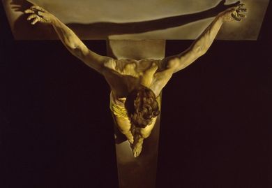 La obra también es conocida como El Cristo de Portlligat. Foto: El País