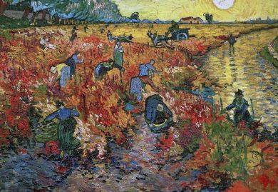 La vigne rouge, de Vincent van Gogh, 1888. Foto: Van Gogh Museum 