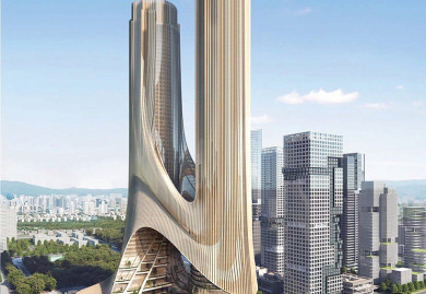 Zaha Hadid listaa torni C: n rakentamisen Shenzeniin. KUVA: designboom.com