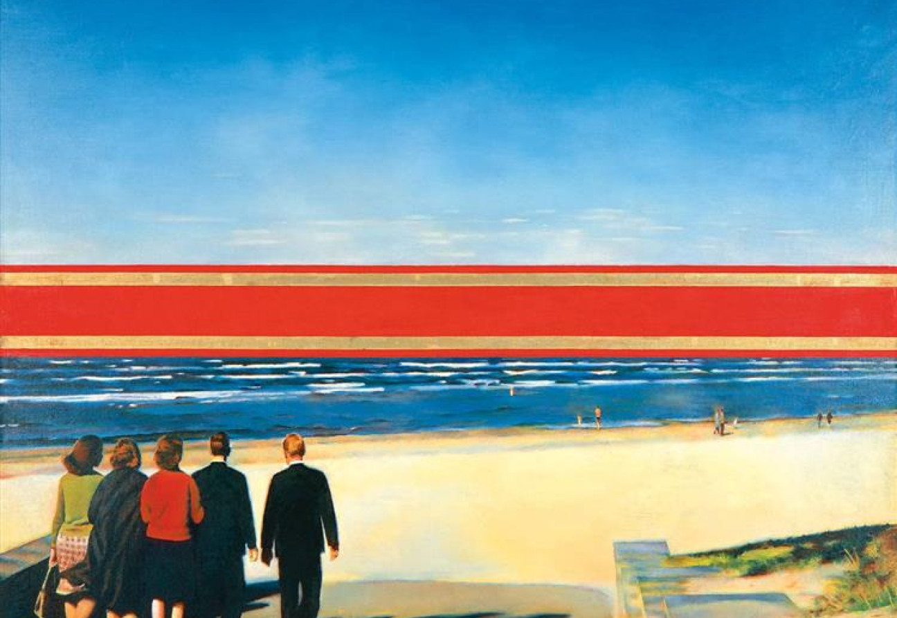 Erik Bulatov, Horizont, 1971-1972. Forrás: Állami Tretyakov Galéria