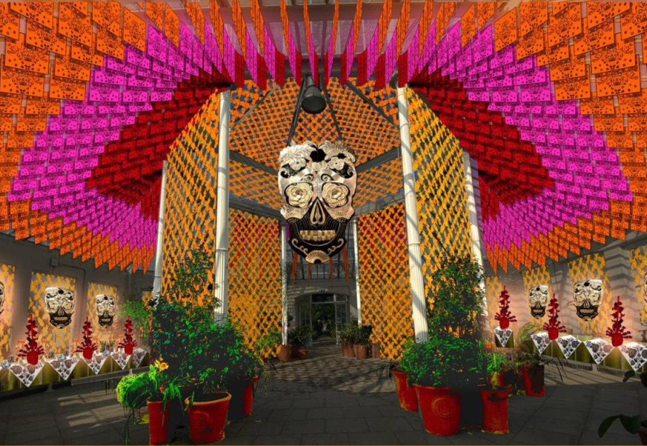 Katso, miltä Betsabeé Romeron Flower of Light and Song -installaatio näyttää. Lähde: Kohteliaisuus