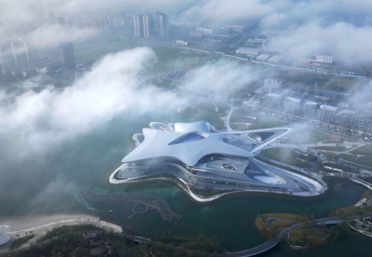 Un regard sur le musée de la science-fiction de Chengdu. Photo : Zaha Hadid Architects