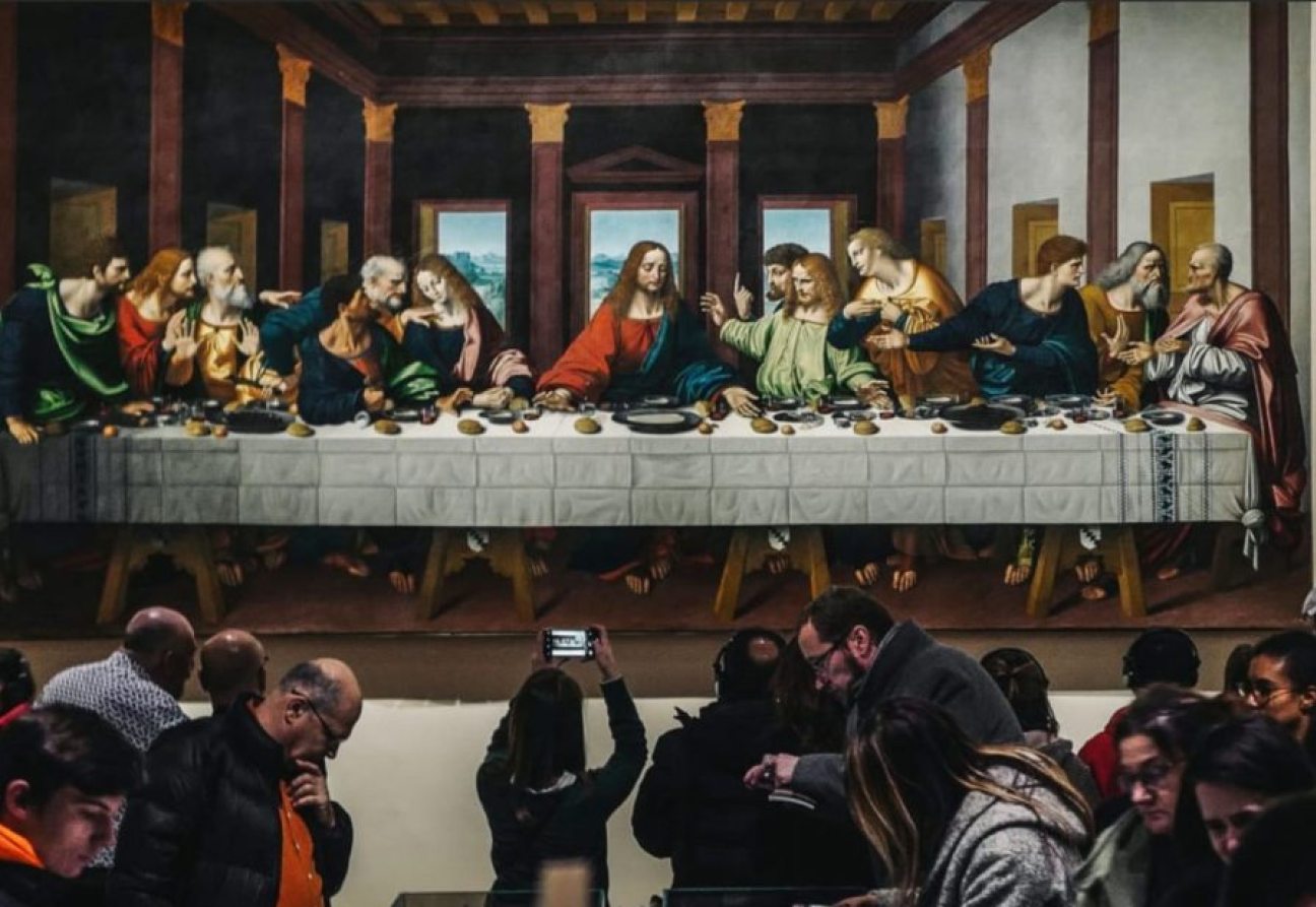 Последний ужин. Леонардо да Винчи. Фото: CNN