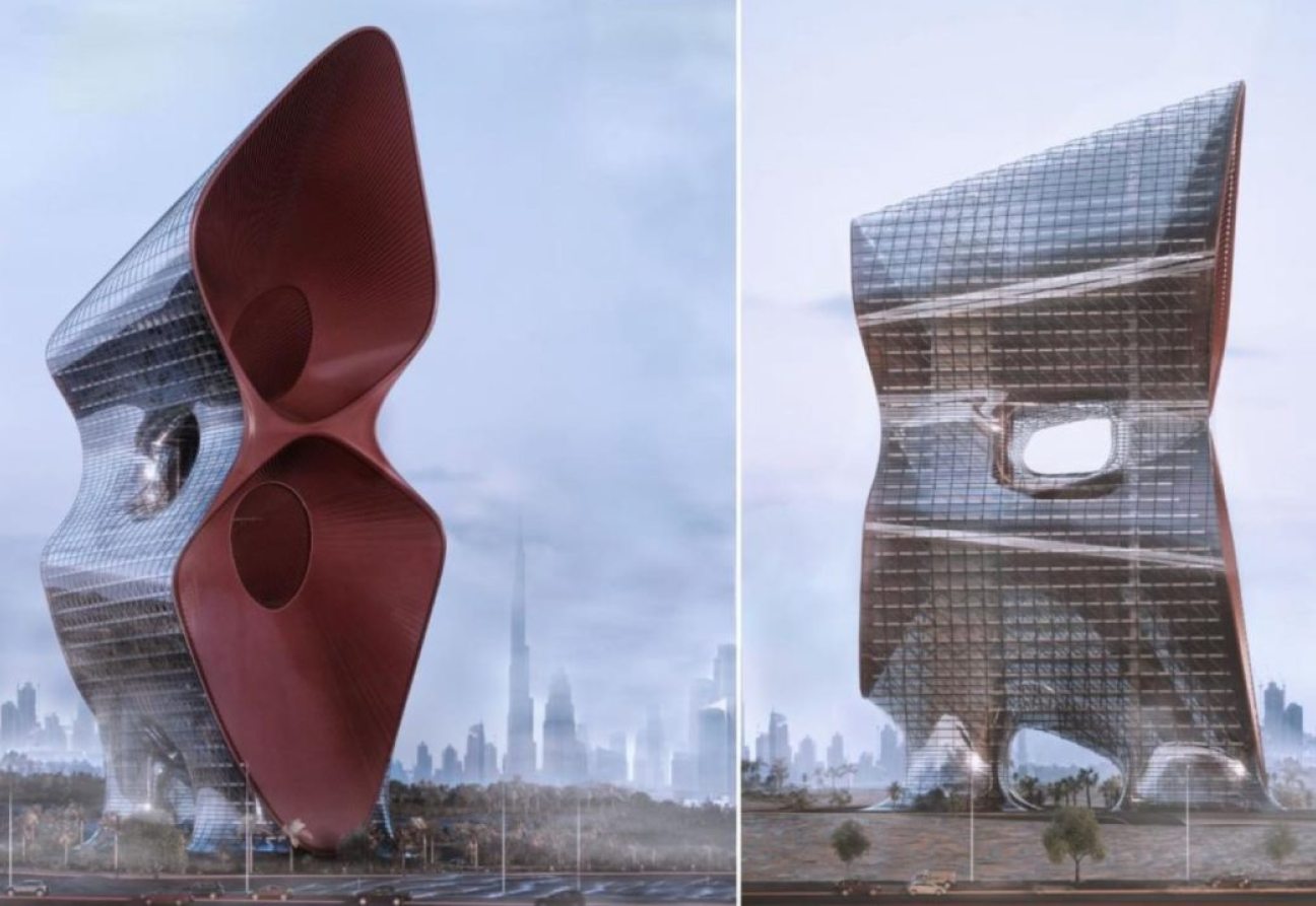 A look at the project that Kalbod Studio proposes to create to end sand storms. Photo: Amazing Architecture