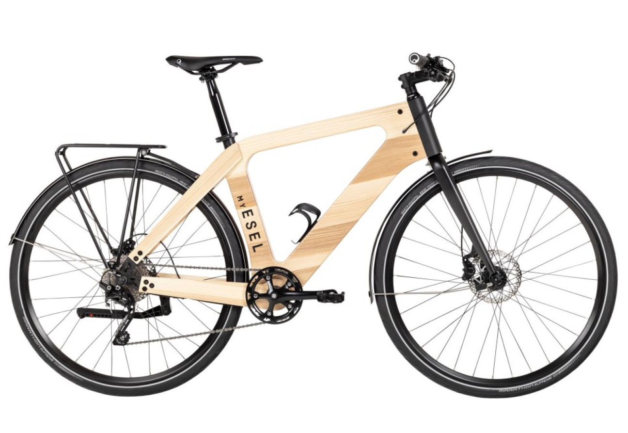 Etree Bike, un modelo único fabricado en madera de fresno. FOTO: trendhunter.com