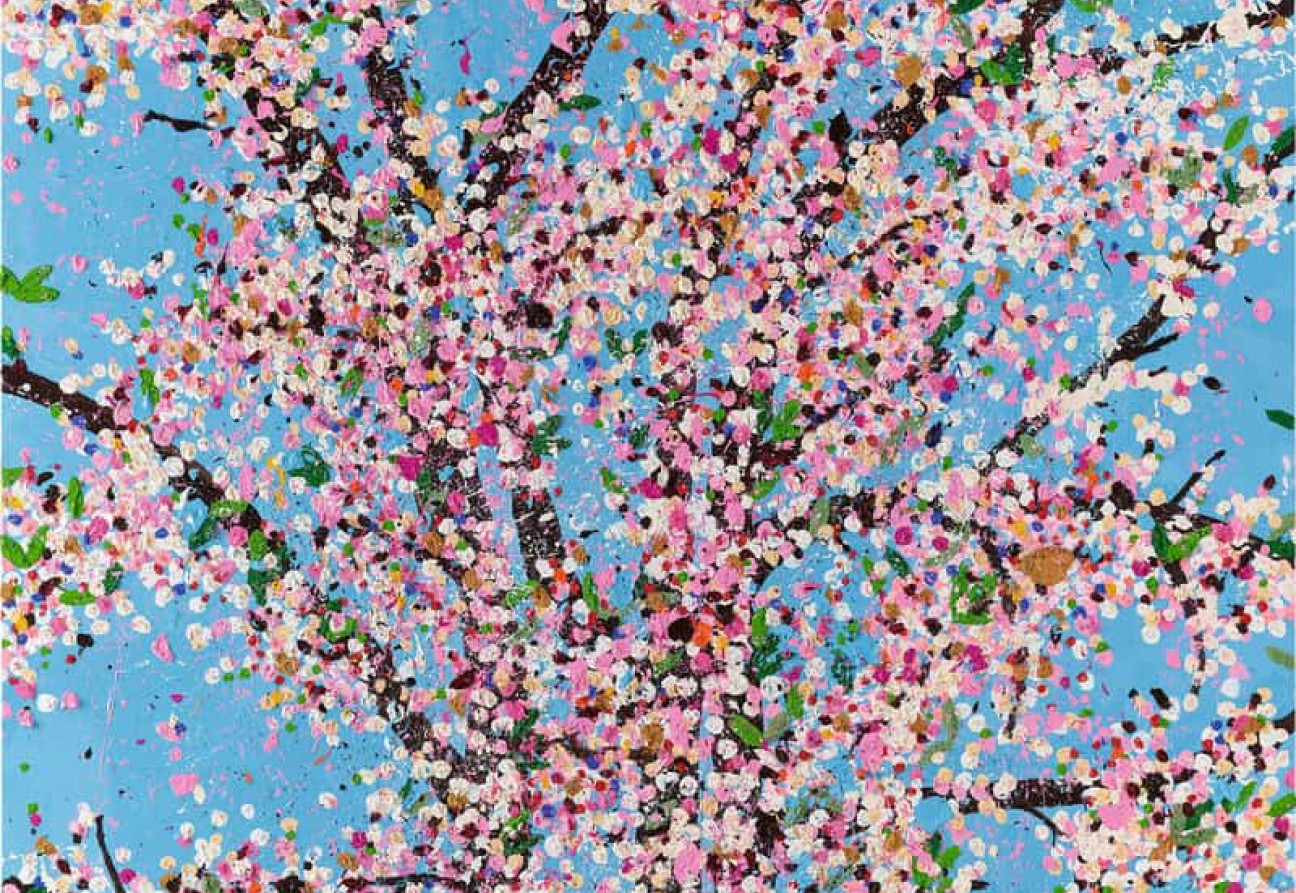 Kanji Blossom, de Damien Hirst. Fuente: STIRworld