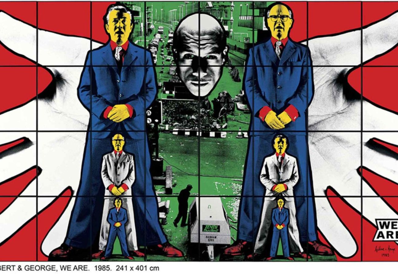 Gilbert Proesch and George Passmore form the artist duo known as Gilbert & George. Source: Artimage