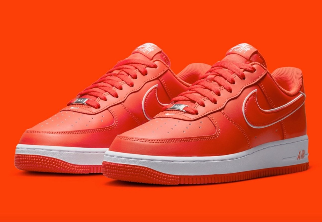 Los Nike Air Force 1 Low Picante Red. Fuente: Sneaker News