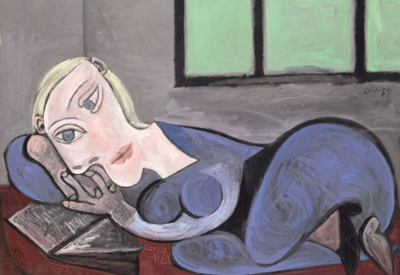 Femme couchée lisant, 1939. Pablo Picasso. Fuente: AnOther Magazine