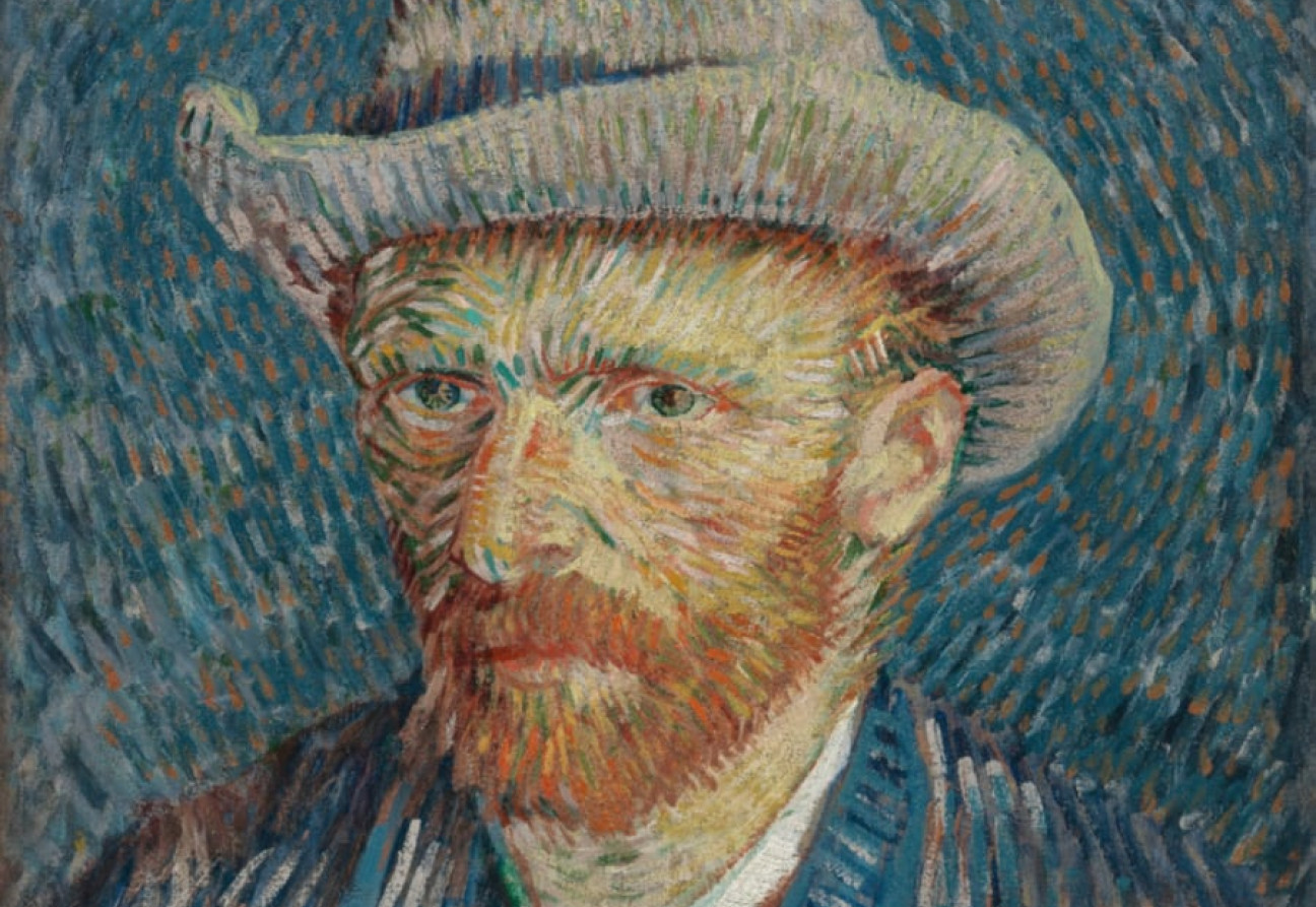Autoportrait au chapeau de feutre gris, 1887. Vincent van Gogh. Source : Musée Van Gogh, Amsterdam