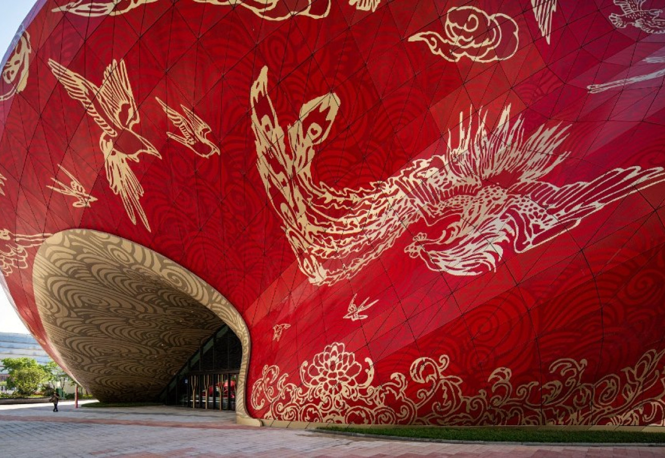 광저우 극장, 실크에 대한 건축의 찬가. 사진 : Designboom