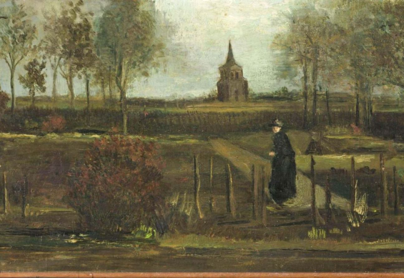 Jardín rectoral en Nuenen en primavera, 1884. Vincent van Gogh. Foto: Sky News