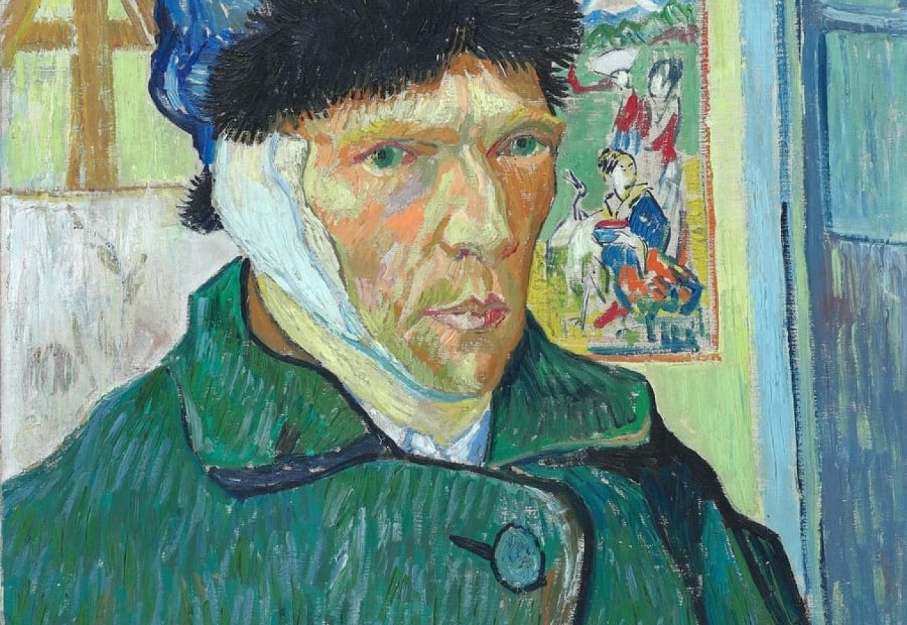 Vincent van Gogh, 귀에 붕대를 감은 자화상, 1889. 출처: The Courtauld Institute of Art