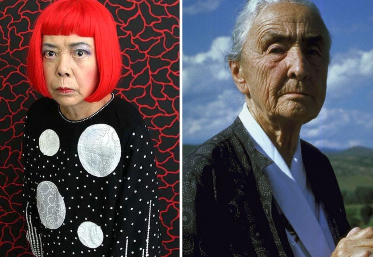 Yayoi Kusama y Georgia O'Keeffe se hicieron amigas a través de una carta. Foto: Internet